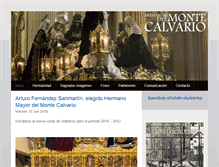 Tablet Screenshot of hermandadcalvario.es